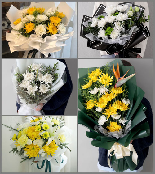 浙江省台州玉环县干江镇白事花束代送